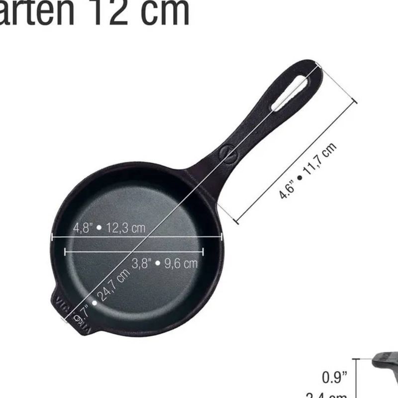 VICTORIA - Sartén Mini 4.7"- 12 cm Precurada