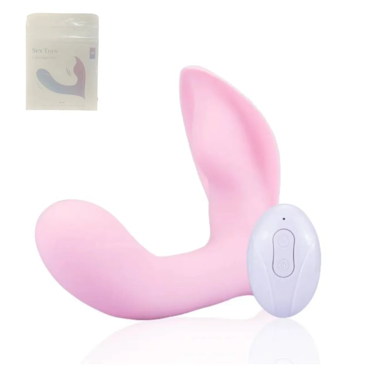 GENERICO - Vibrador control remoto de doble estimulación 10 vibraciones