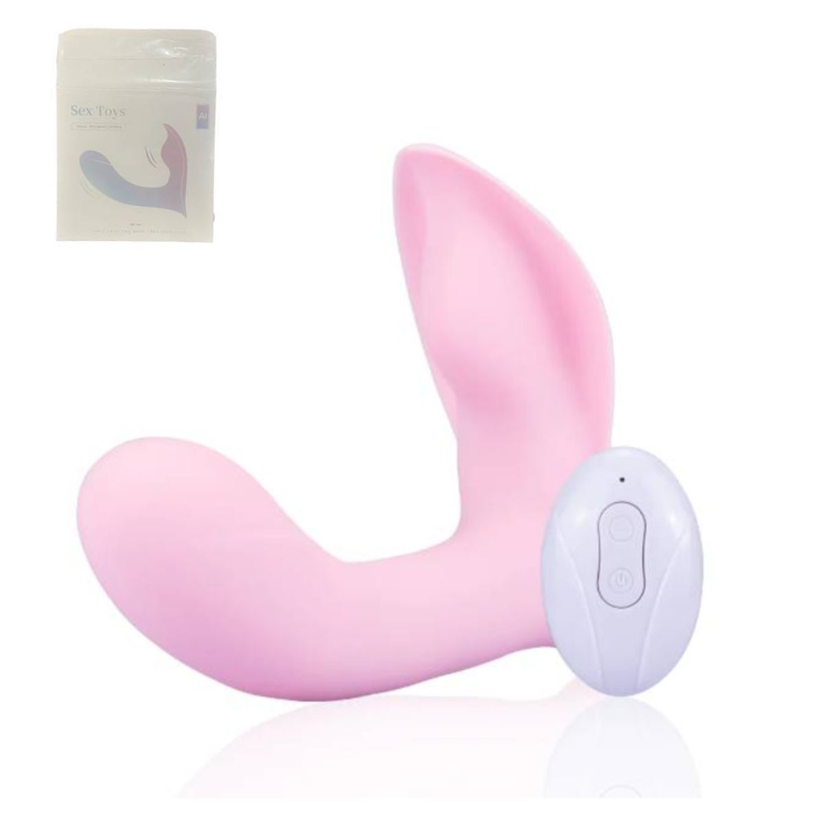 GENERICO - Vibrador control remoto de doble estimulación 10 vibraciones