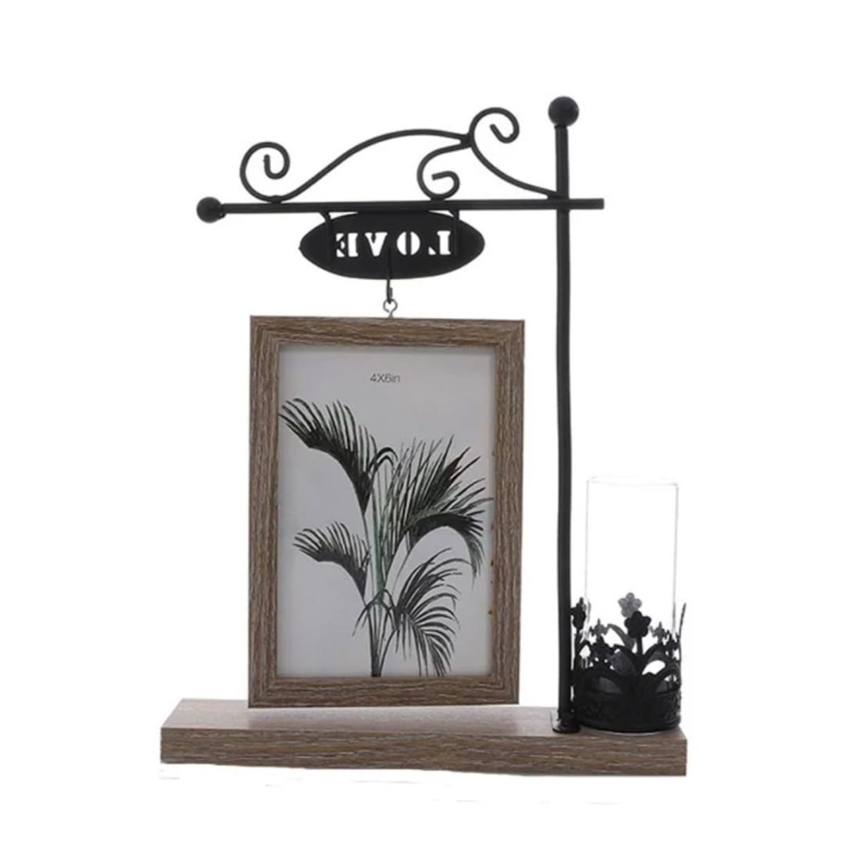 GENERICO - Marcos De Fotos Colgantes Florero De Vidrio 10X15CM