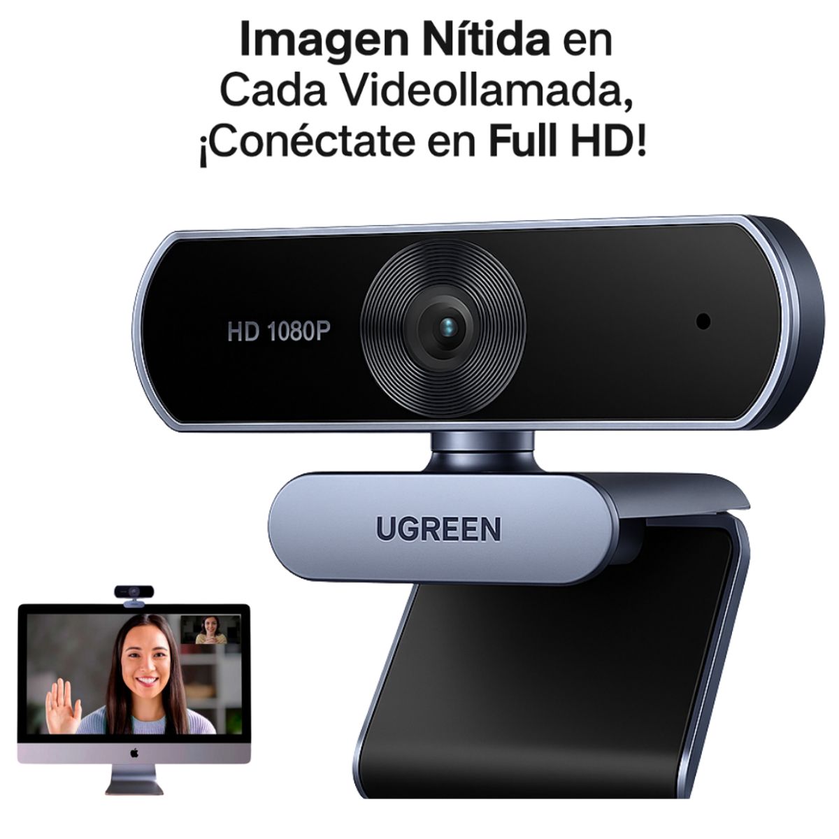UGREEN - Cámara Web Profesional HD para Streaming Videollamadas y Clases Online