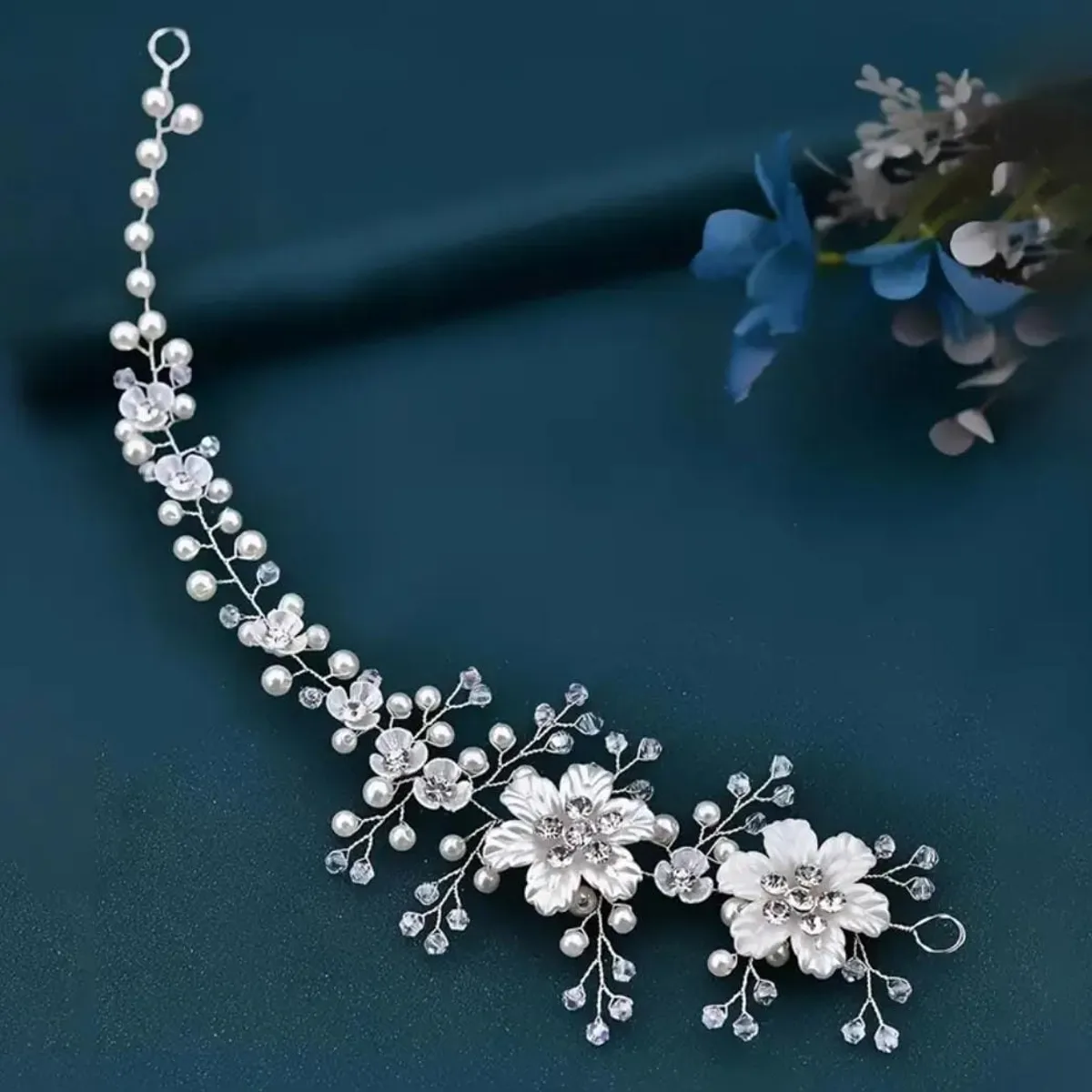 GENERICO - Tocado Tiara Diadema Accesorio para novia