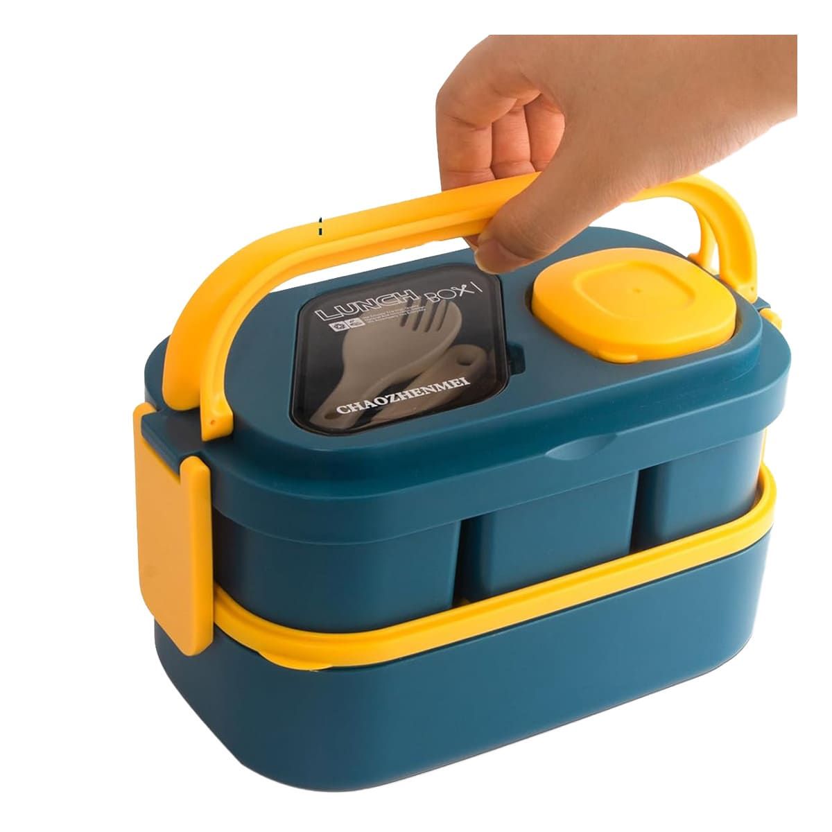 GENERICO - Pack6 Taper 2 Pisos de Plastico Azul Y+Banderitas Adhesivas