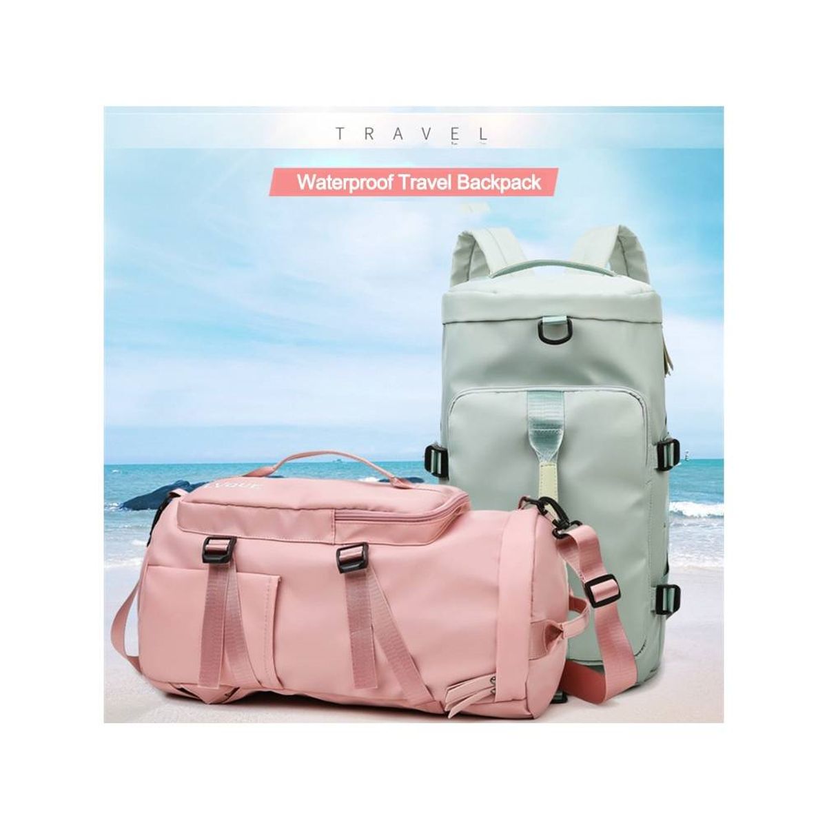 INSPIRA - Mochila Bolso de Viaje Multiusos Bolsa de Gimnasio Maleta Deportiva