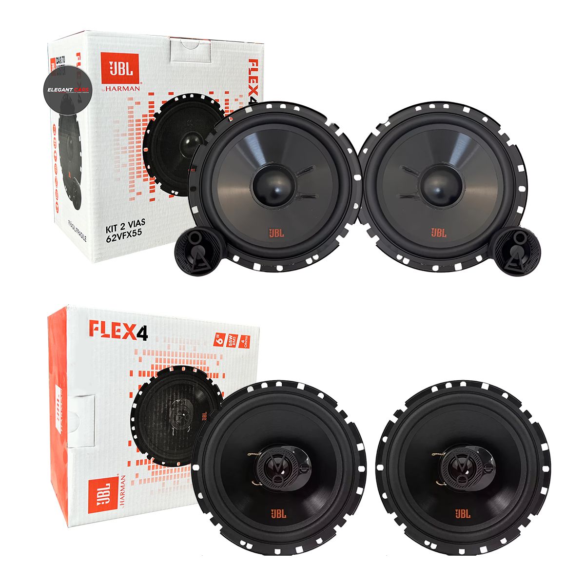 JET - Audio Set Componentes Jbl +Set Parlantes Jbl Serie Flex4