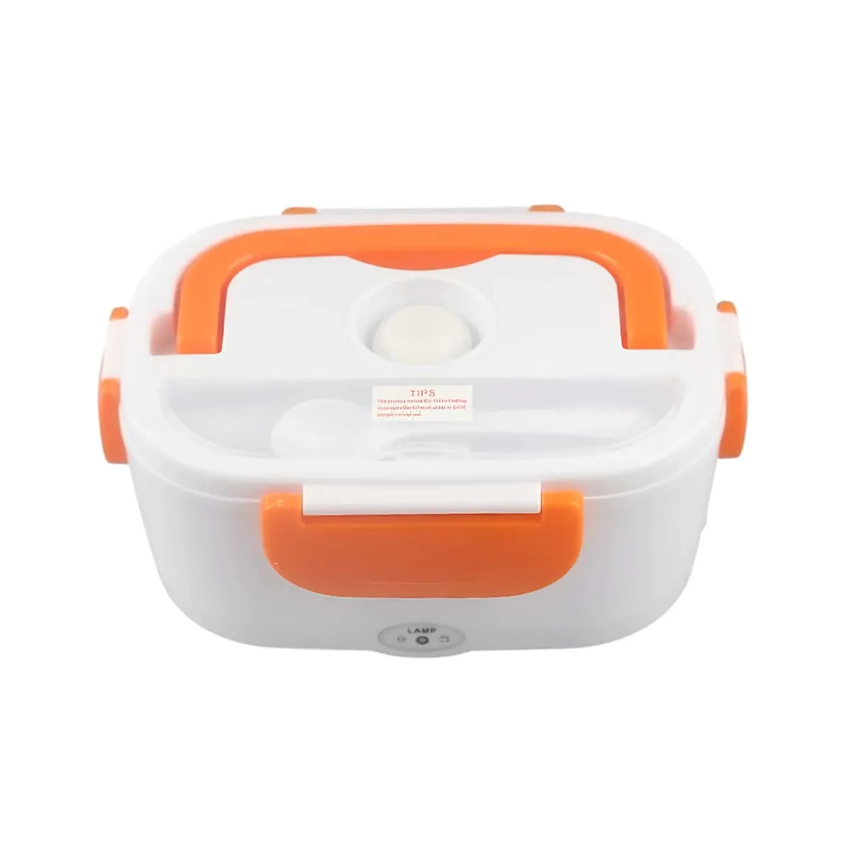 GENERICO - Taper Calentador para Alimentos en Naranja Y+Regalo Stickers