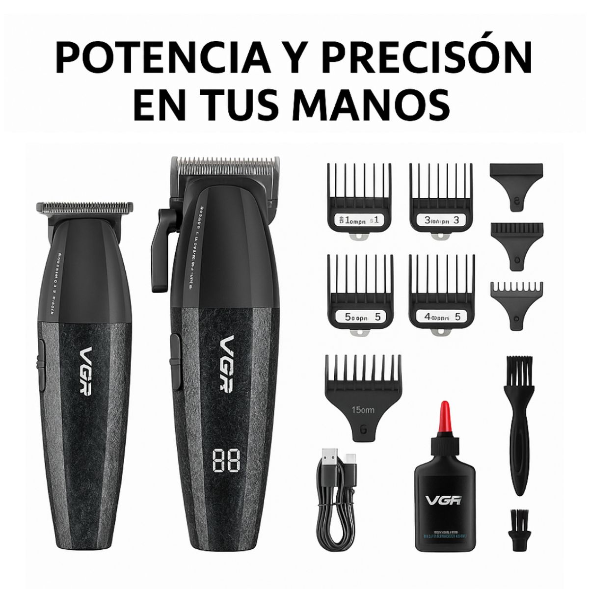 SEISA - Maquinas Cortadora Cabello Profesional VGR V-640 Barberia