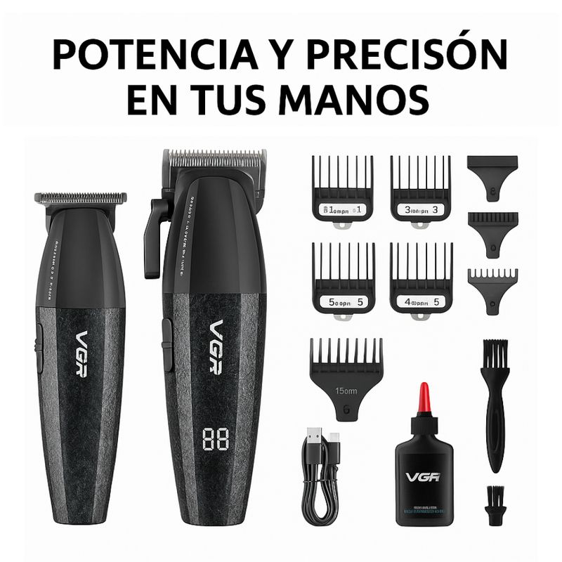 SEISA - Maquinas Cortadora Cabello Profesional VGR V-640 Barberia