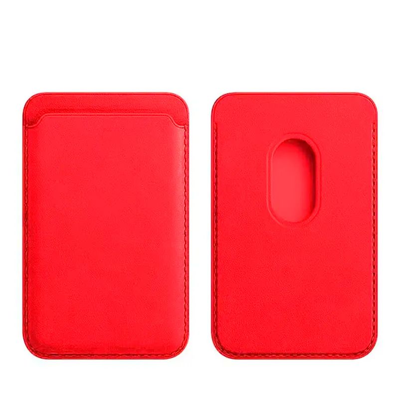 GENERICO - Tarjetero Magnético MagSafe para iPhone - Rojo
