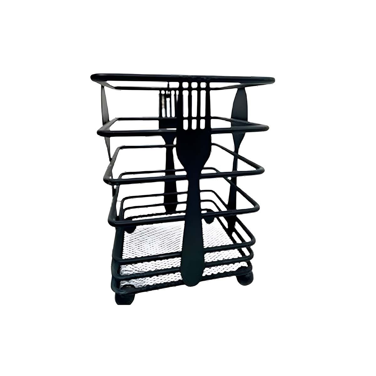 GENERICO - Porta Cubiertos Resistente Rectangular Perfecto para Mesa