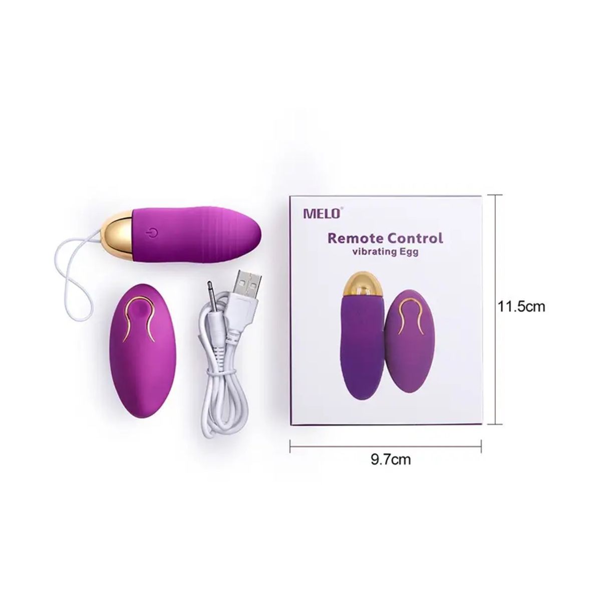 GENERICO - Vibrador Bala Portátil a Control Remoto - Morado