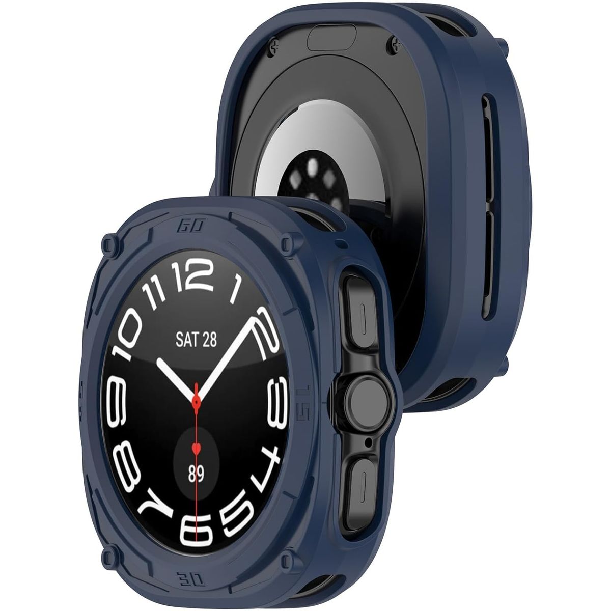 GENERICO - Bumper Para Samsung Galaxy Watch 7 Ultra 47mm Azul