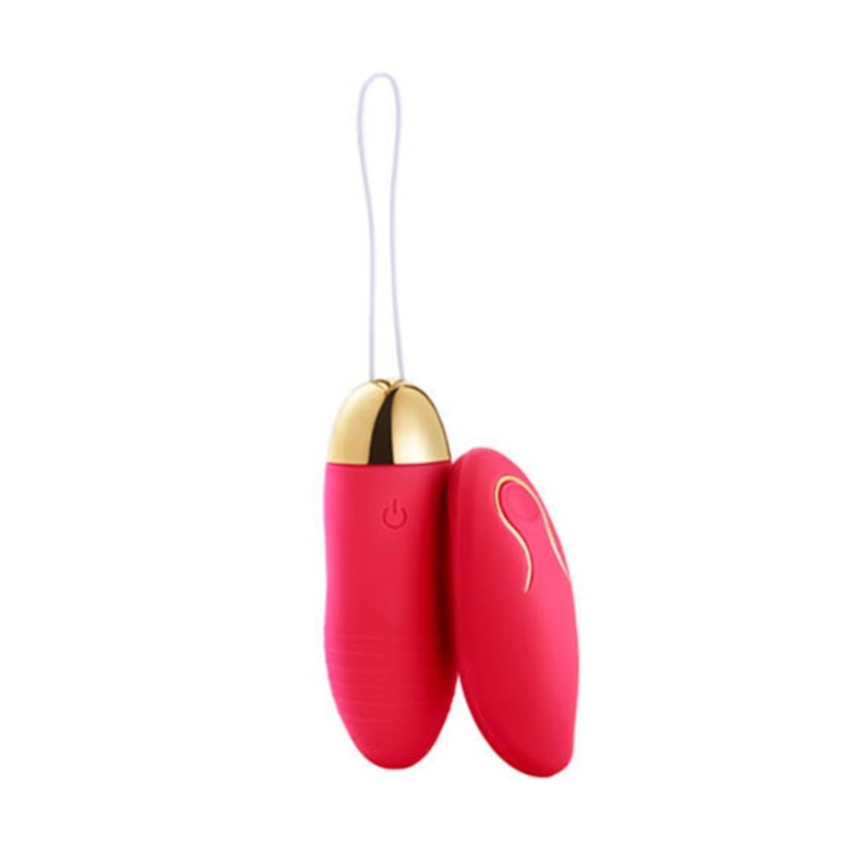 GENERICO - Vibrador bala portátil a control remoto-rojo