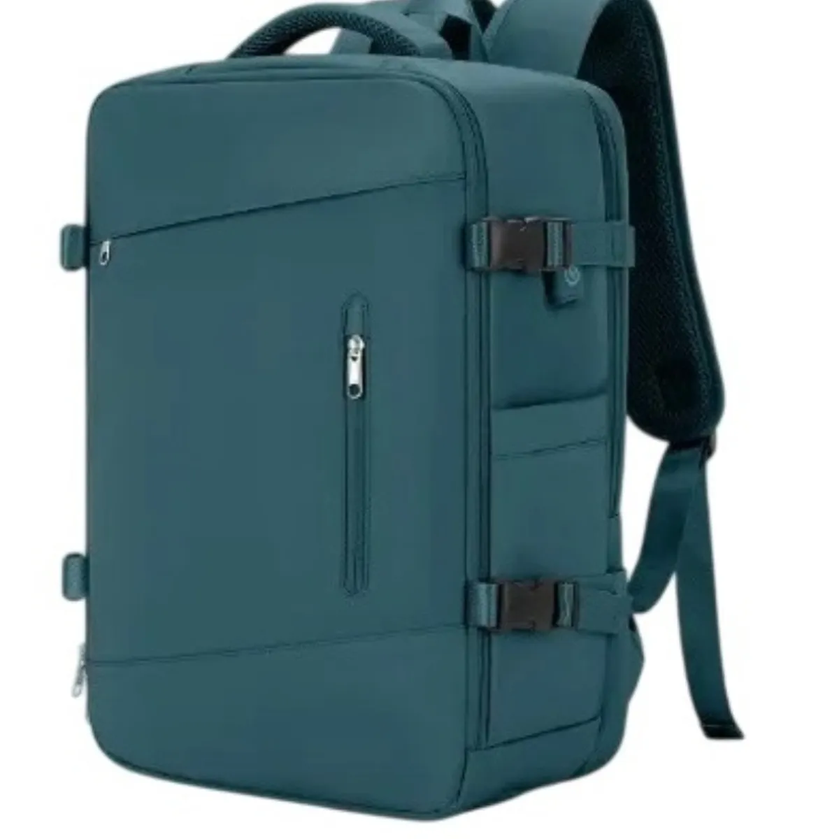 GENERICO - Mochila Viajera Cabinera Compartimiento Laptop Verde Dark