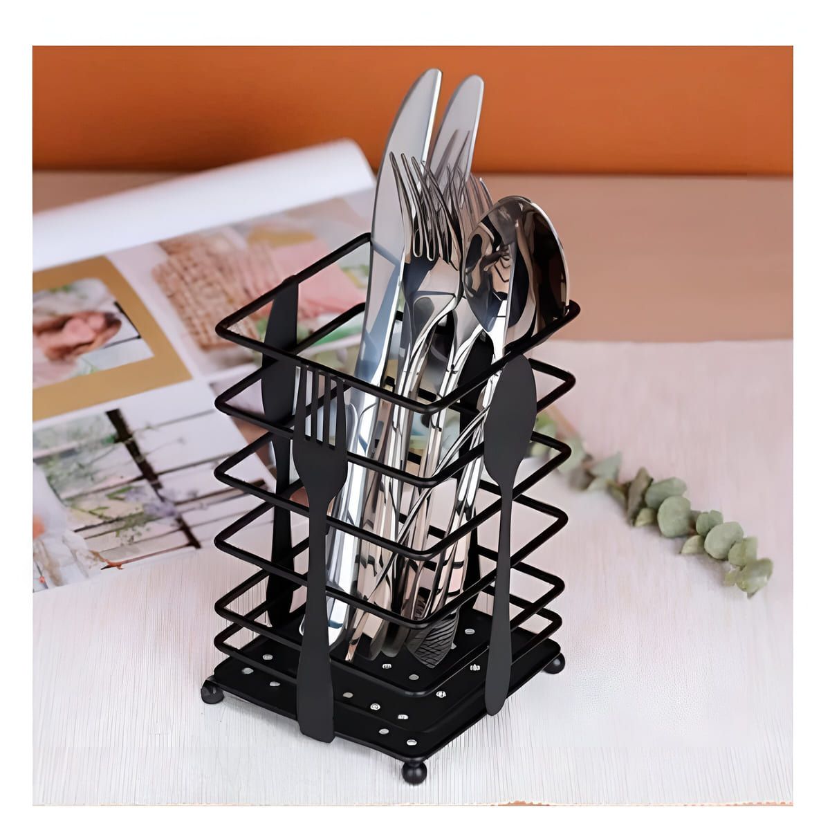 GENERICO - Pack2 Porta Cubiertos Optimo para el Hogar Y+Regalo Stickers