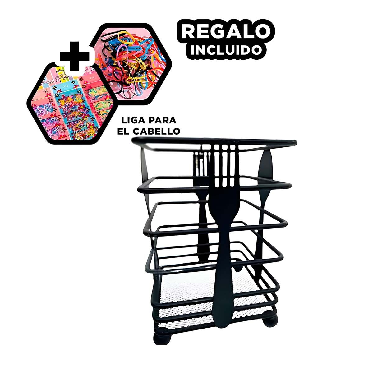GENERICO - Pack4 Porta Cubiertos Optimo para el Hogar Y+Ligas de Regalo