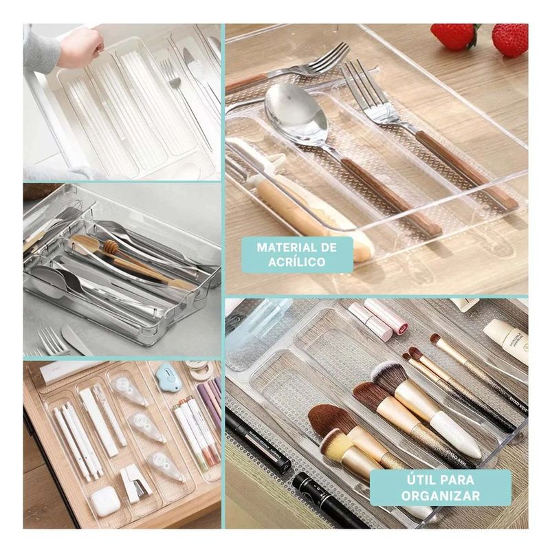 GENERICO - Pack4 Bandeja de Tenedores 3 y 27x18x5cm Y+Regalo Stickers