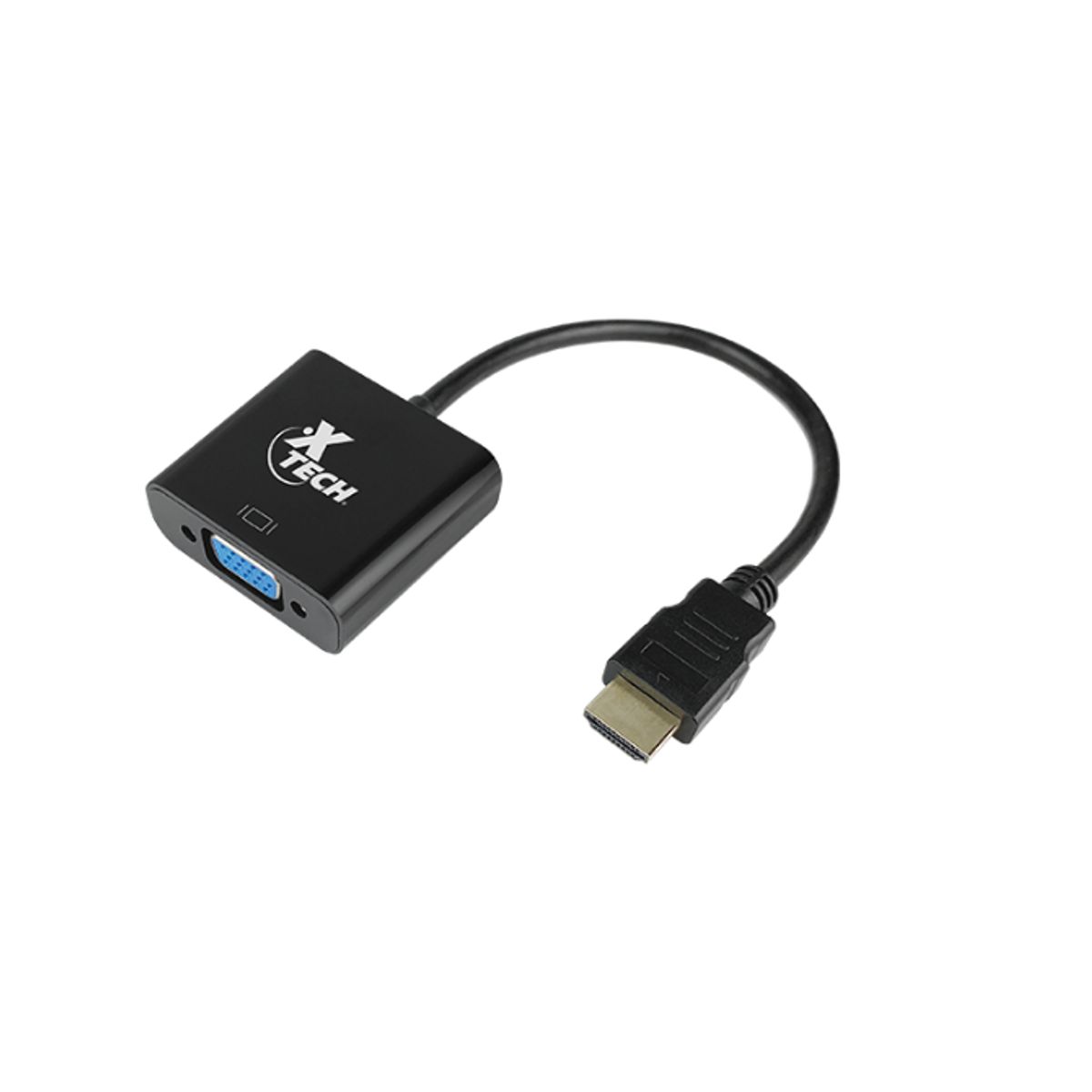 XTECH - Adaptador VGA a HDMI para Monitor PC Laptop Xtech XTC363