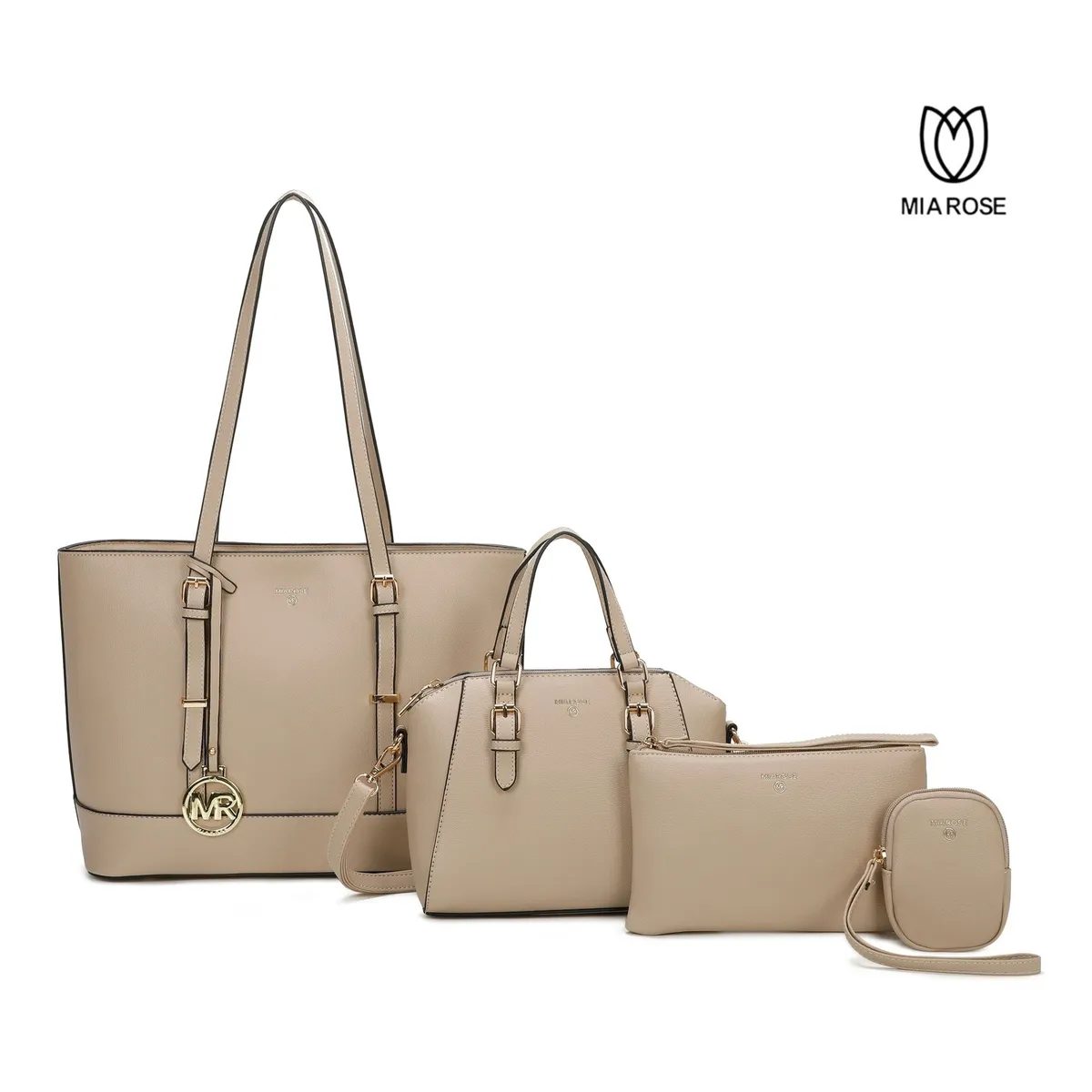 MIA ROSE - SET DE CARTERAS BELISA PARA MUJER- MIA ROSE 4 PZS
