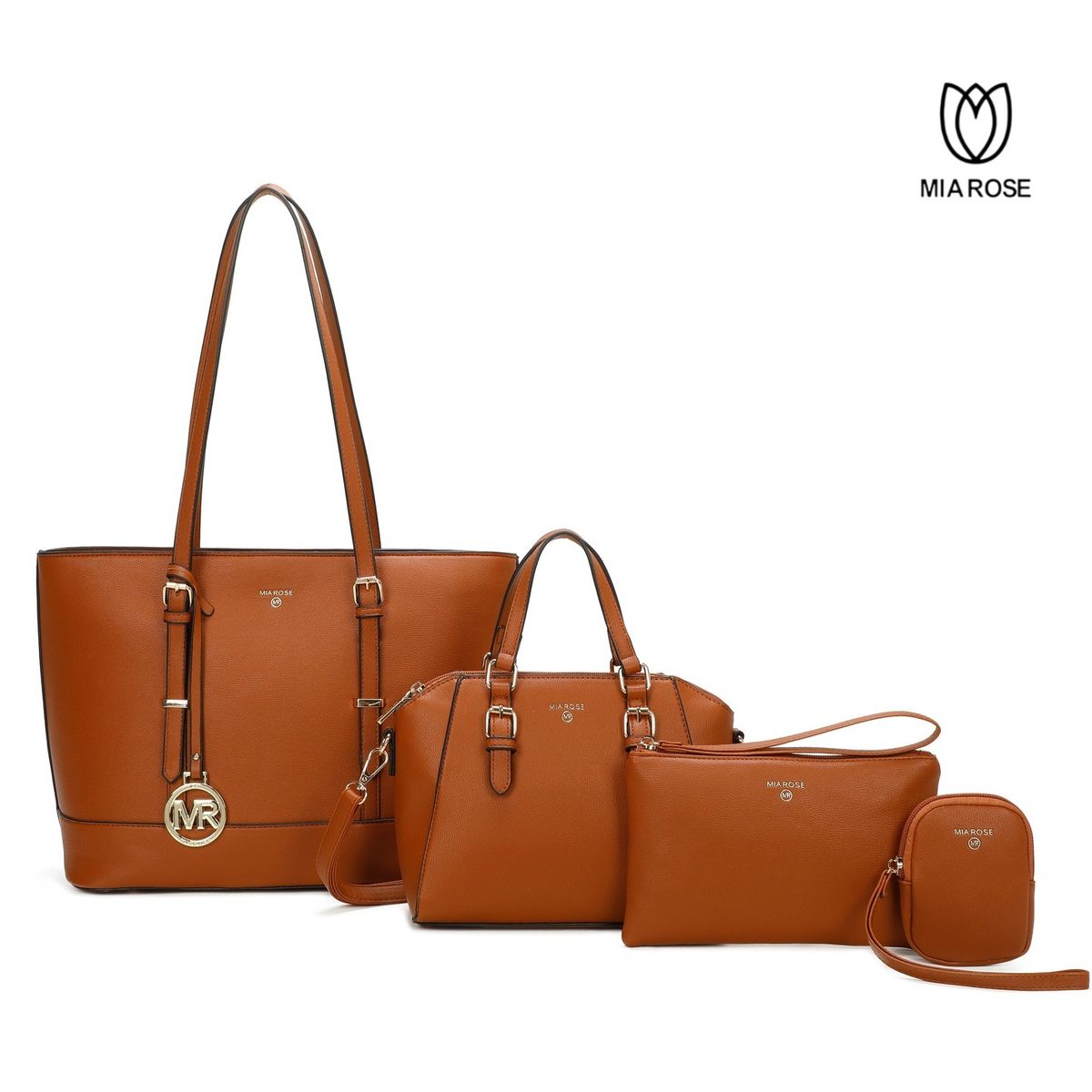 MIA ROSE - SET DE CARTERAS BELISA PARA MUJER- MIA ROSE 4 PZS