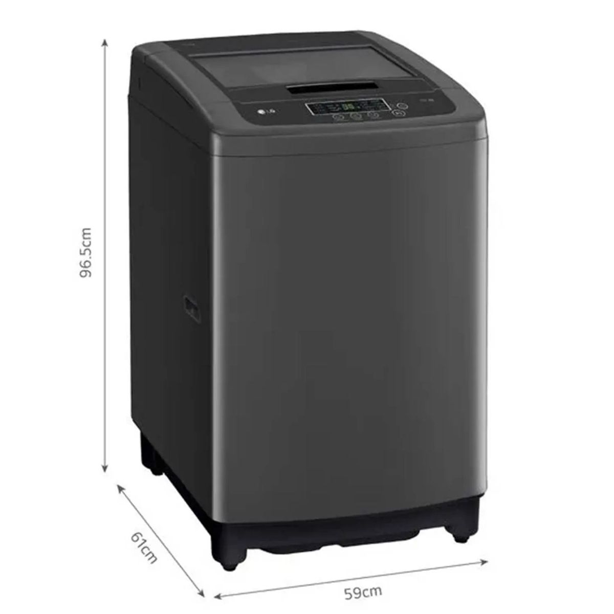 LG - Lavadora LG 13 KG Smart Inverter WT13BPBK Negro