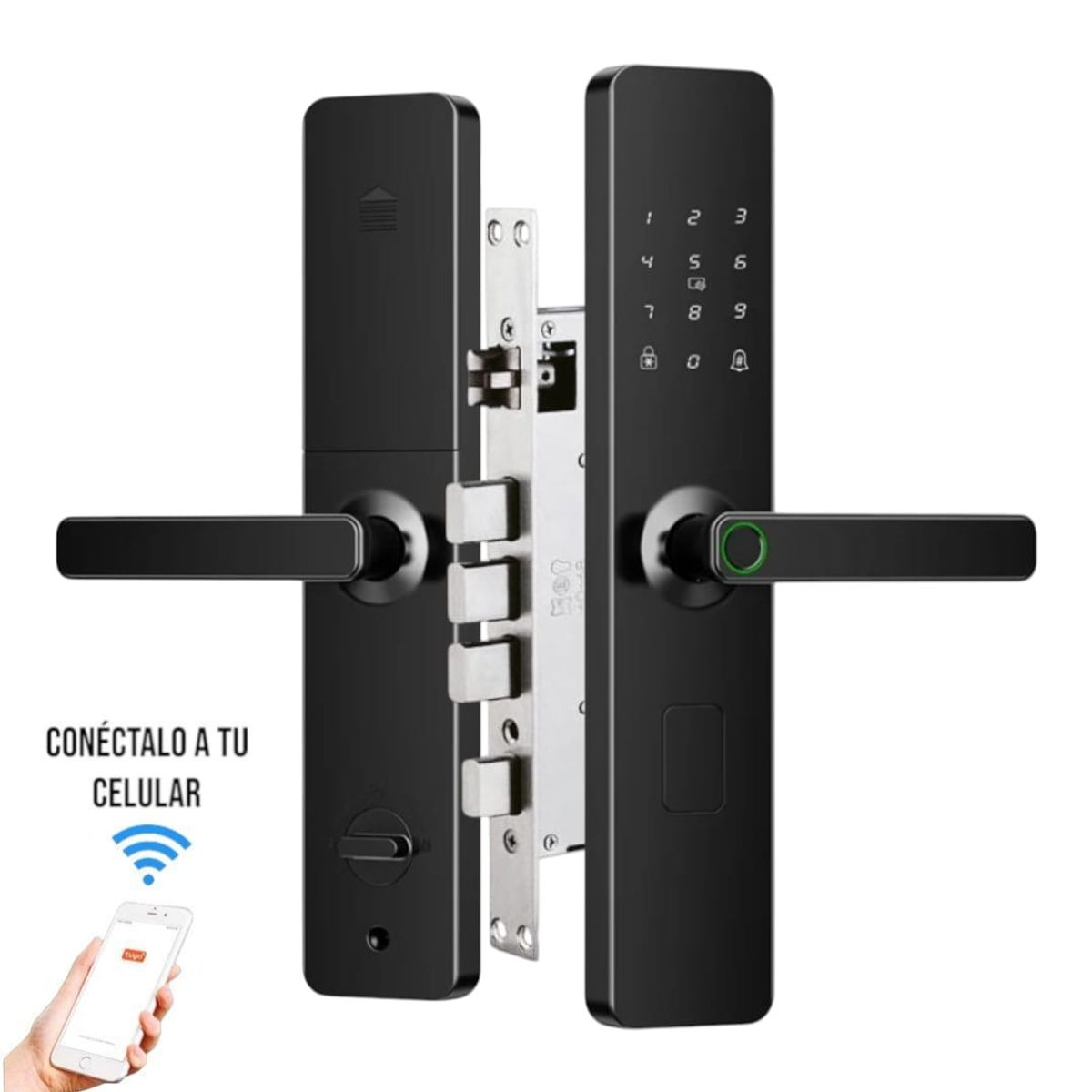 VLASS TECH - Cerradura Digital Inteligente 6 modos + 5 Seguros+Asesoría Instalación