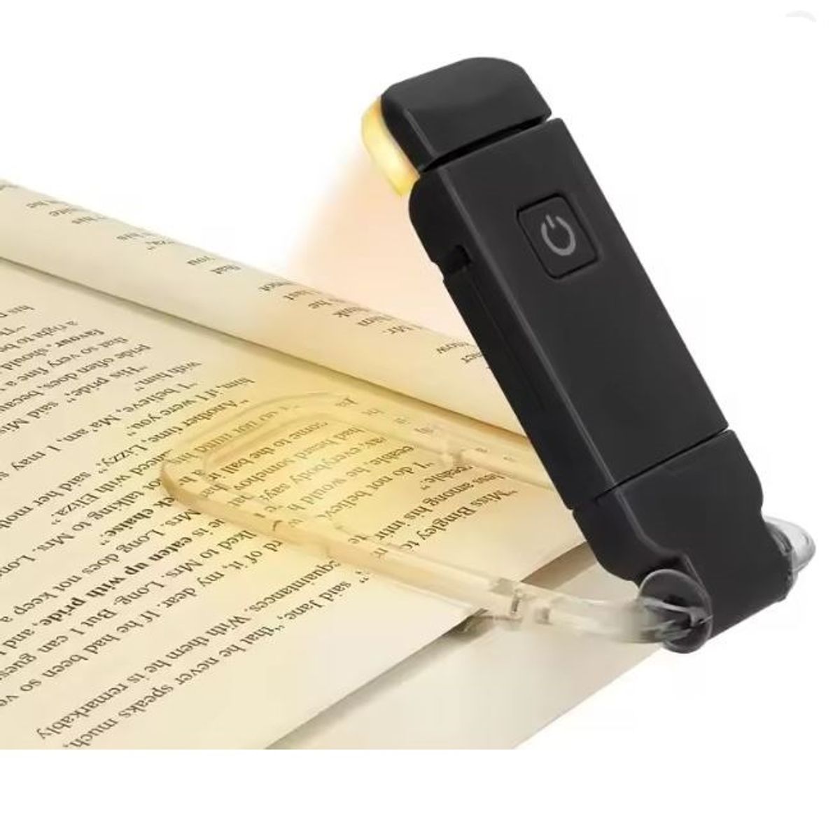 GENERICO - Linterna LED para libros recargable USB-Negro
