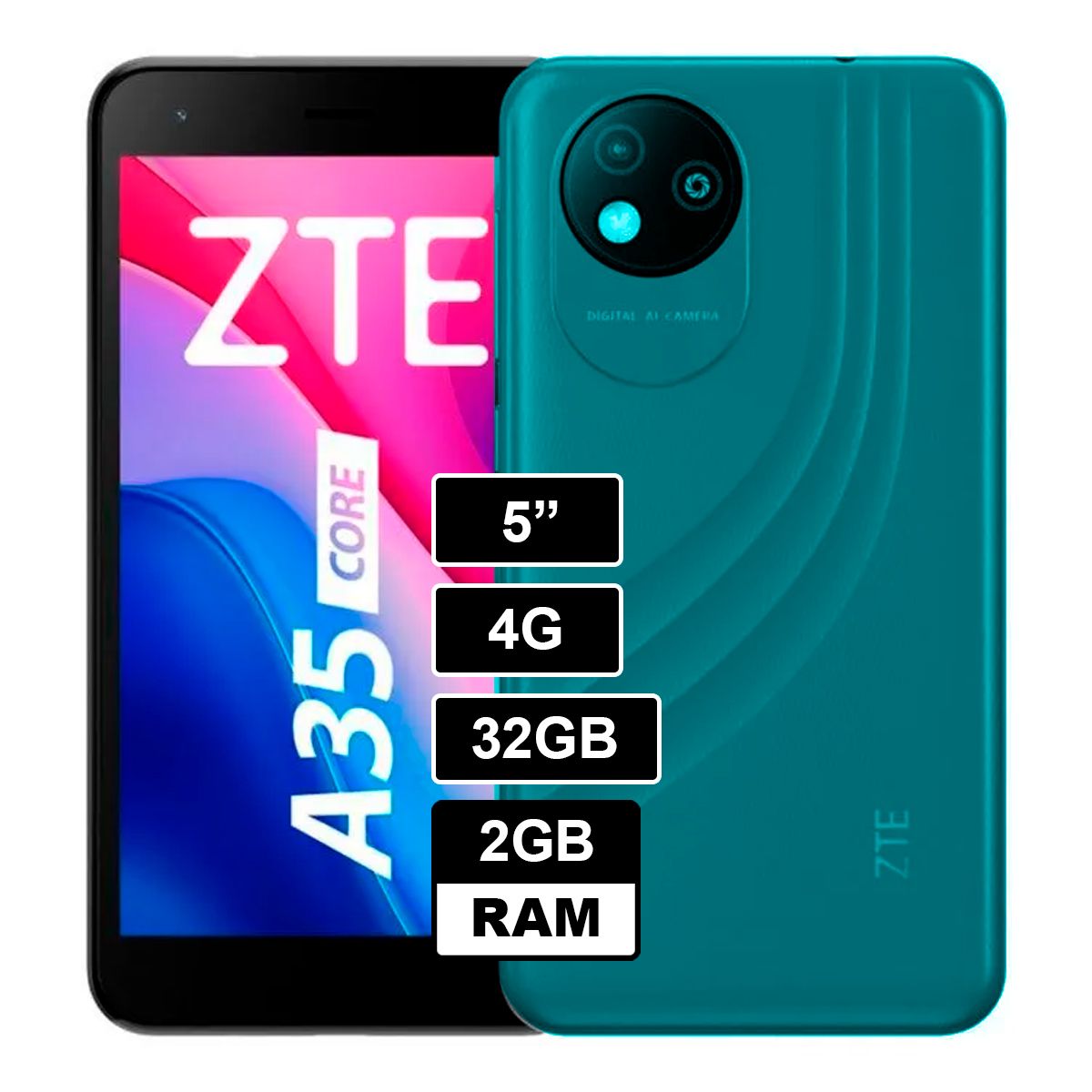ZTE - CELULAR ZTE A35 CORE 2GB RAM  32GB AZUL