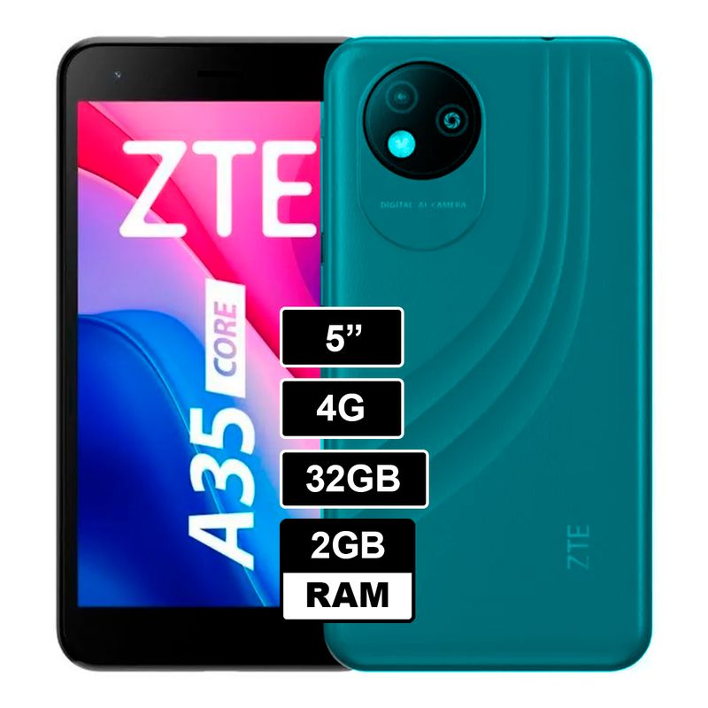 ZTE - CELULAR ZTE A35 CORE 2GB RAM  32GB AZUL