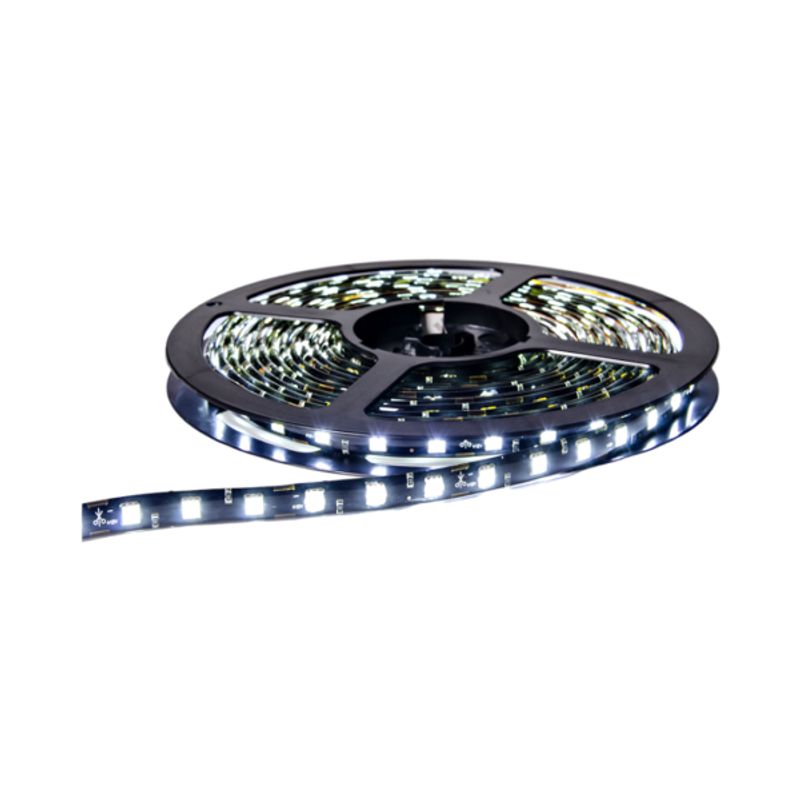 GENERICO - Cinta Led Rollo 5 Metros 24v 5050 Autoadhesivo Blanco Auto