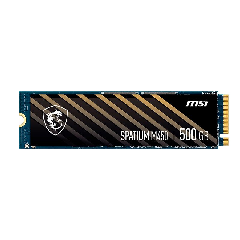 MSI - Unidad SSD MSI SPATIUM M450 500GB M.2.2280 PCIe Gen 4.0x4 NVMe 1.4