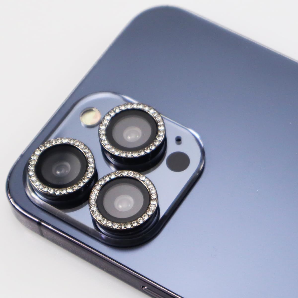 GENERICO - Protector De Cámara IPhone 16 Pro / 16 Pro Max Diamante Plateado