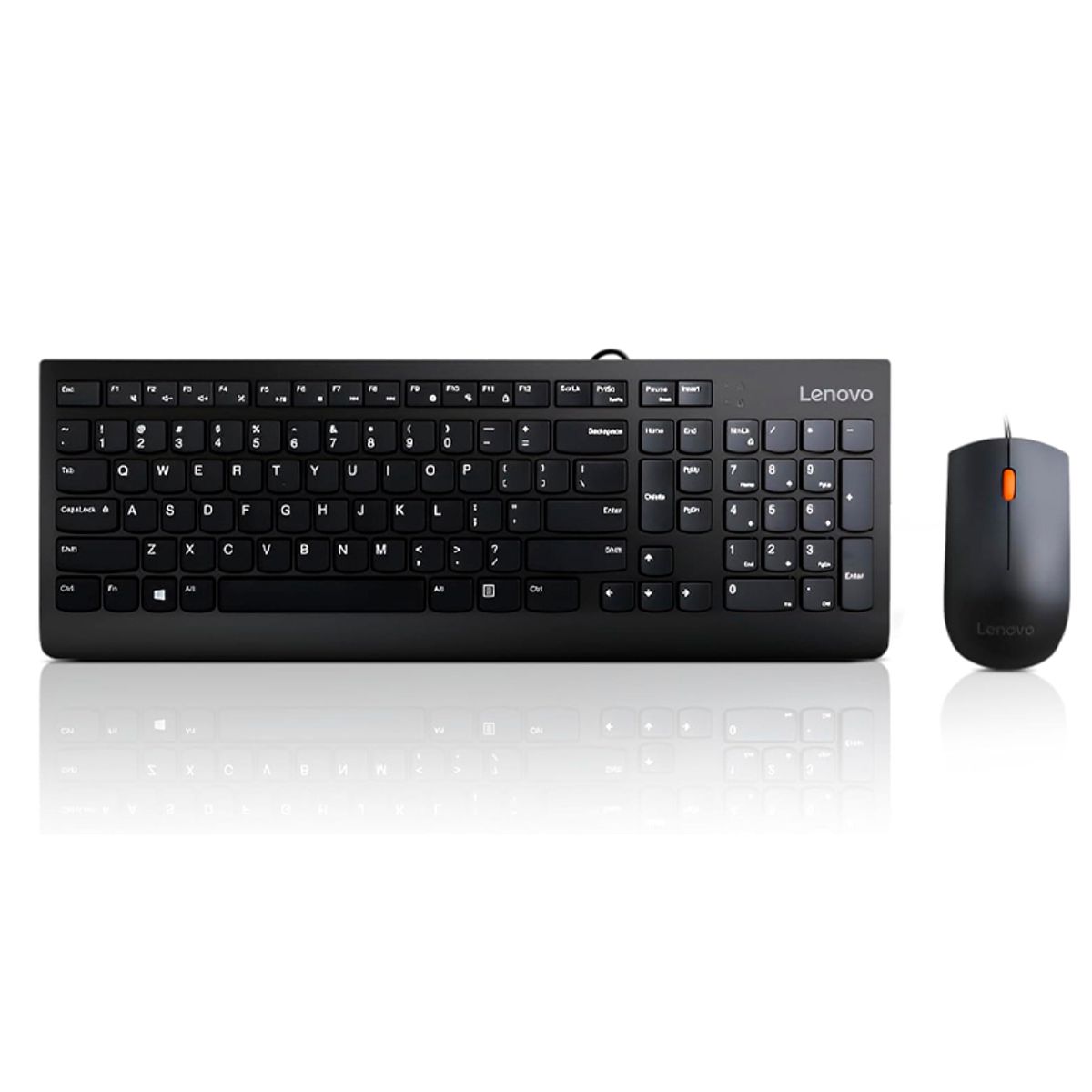 LENOVO - Kit Combo Teclado y Mouse Lenovo 300 Interfaz USB Ambidiestro