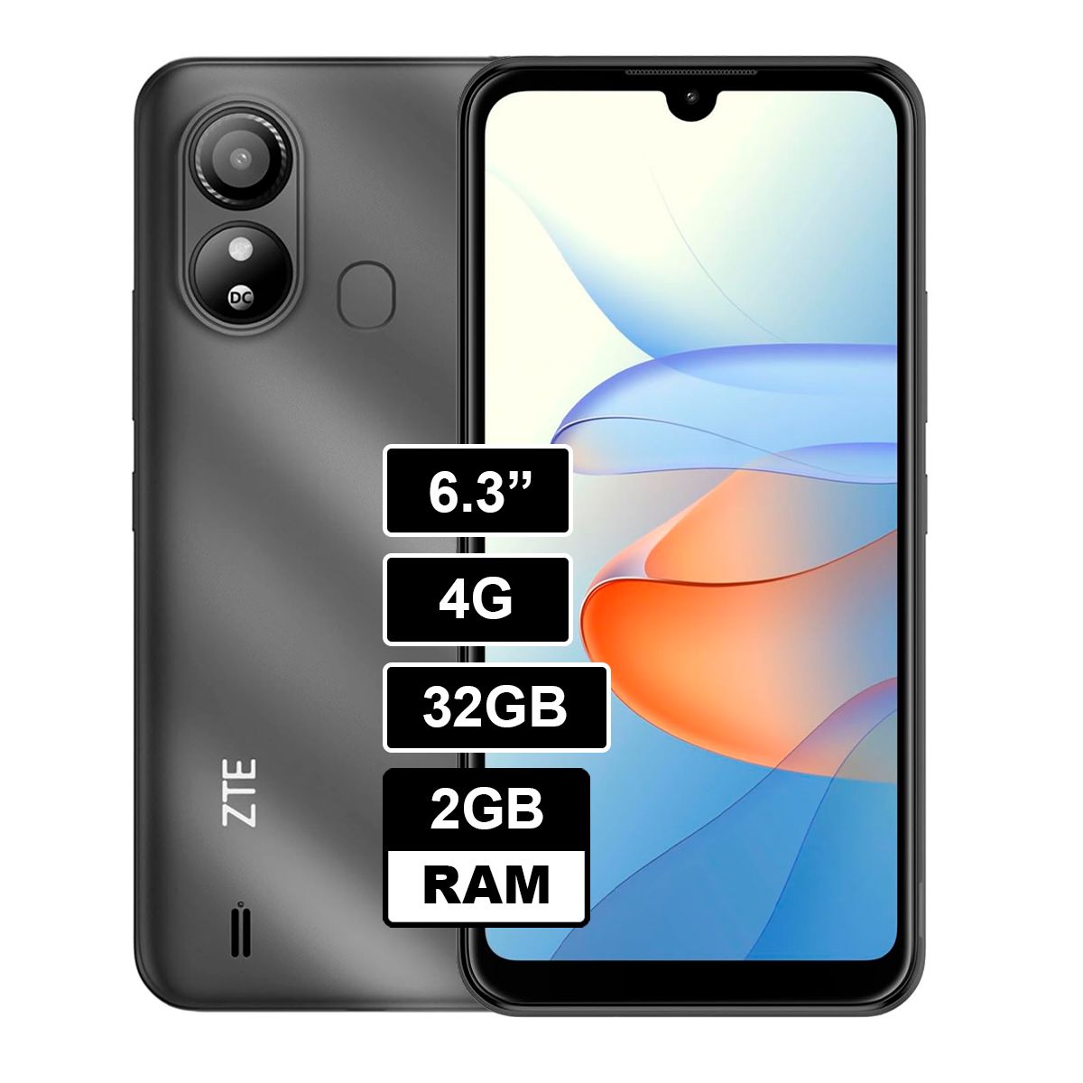 ZTE - Celular ZTE L220 1GB RAM 32GB NEGRO