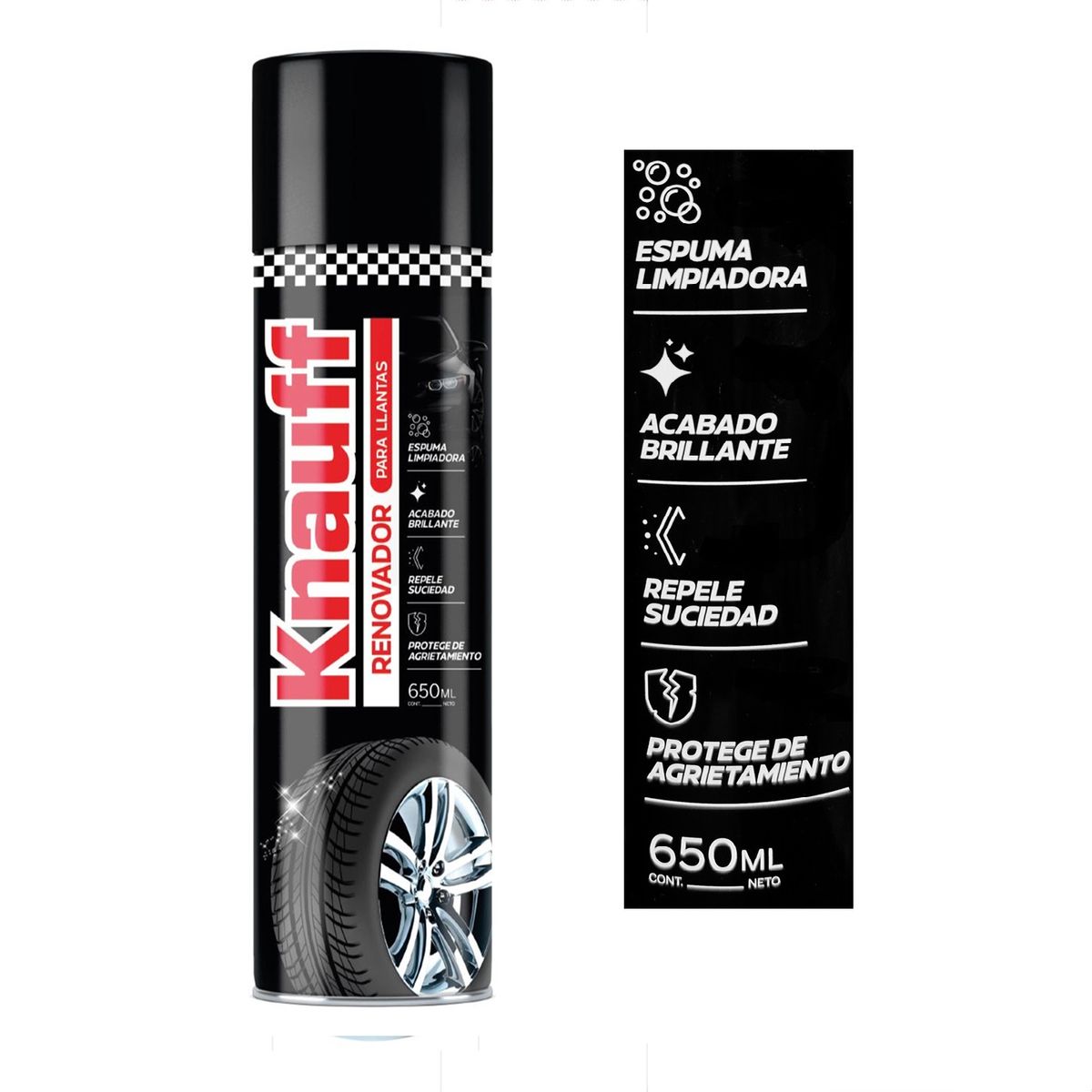 KNAUF - Pack Renovador para Llantas 650ml  x 2 Und KNAUFF