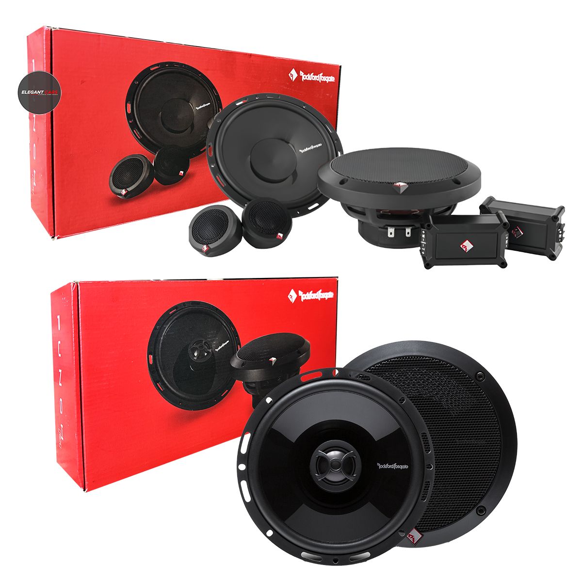 JET - Combo De Audio Rockford P1 Premiun Alta Fidelidad