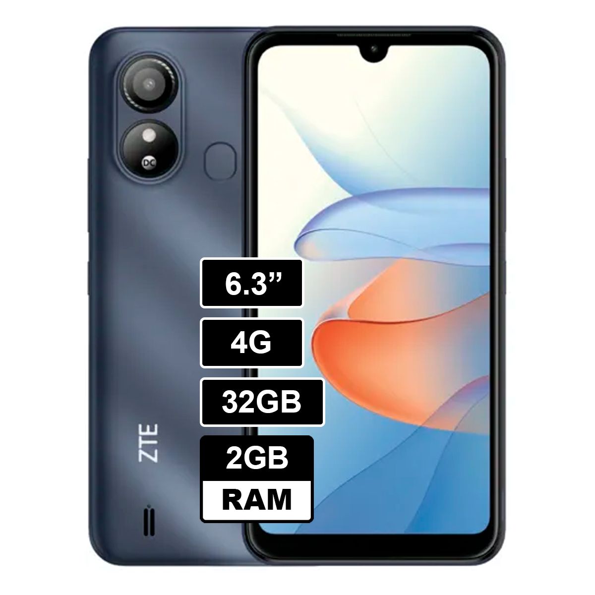 ZTE - Celular ZTE L220 1GB RAM 32GB AZUL