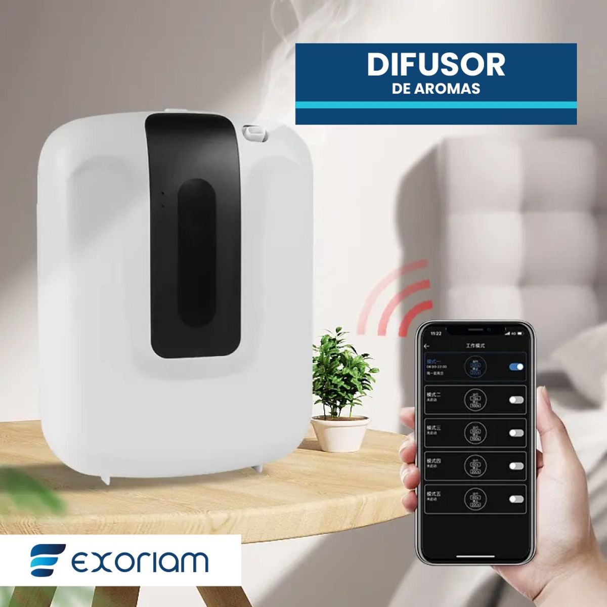 EXORIAM - Difusor Aromatico Inteligente Smart 400 ml