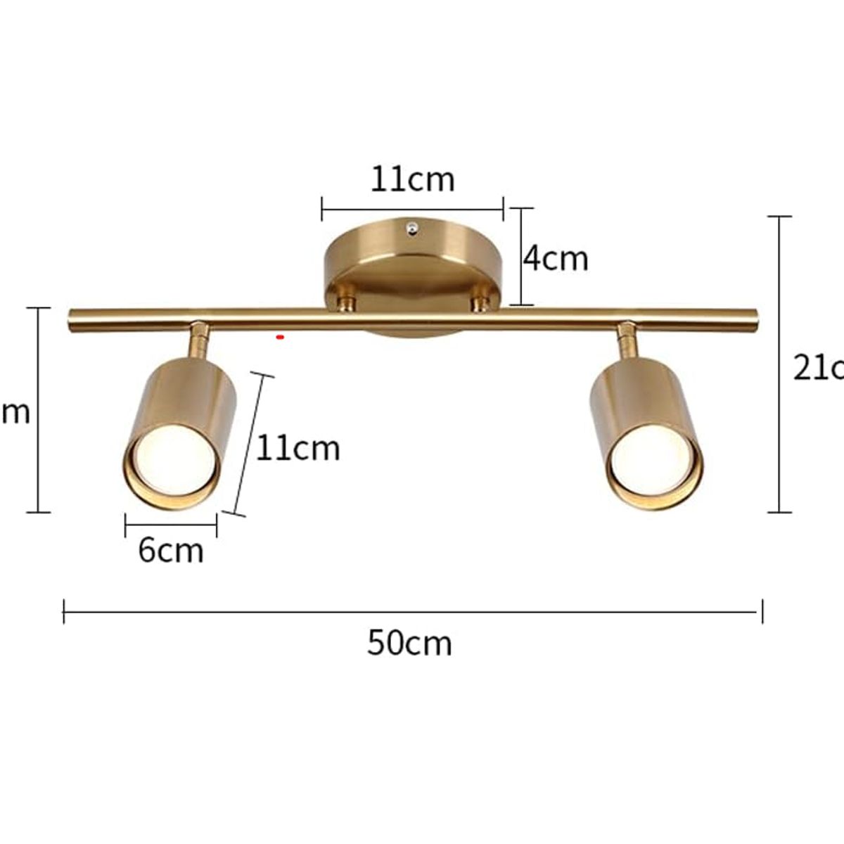 GENERICO - Aplique Lampara de Interior Gold Led