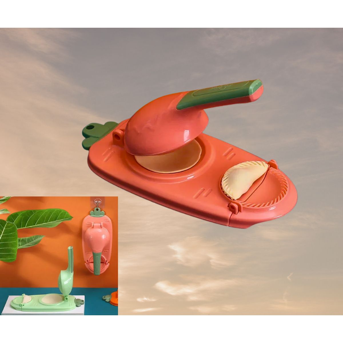 GENERICO - Máquina para hacer empanadas naranja