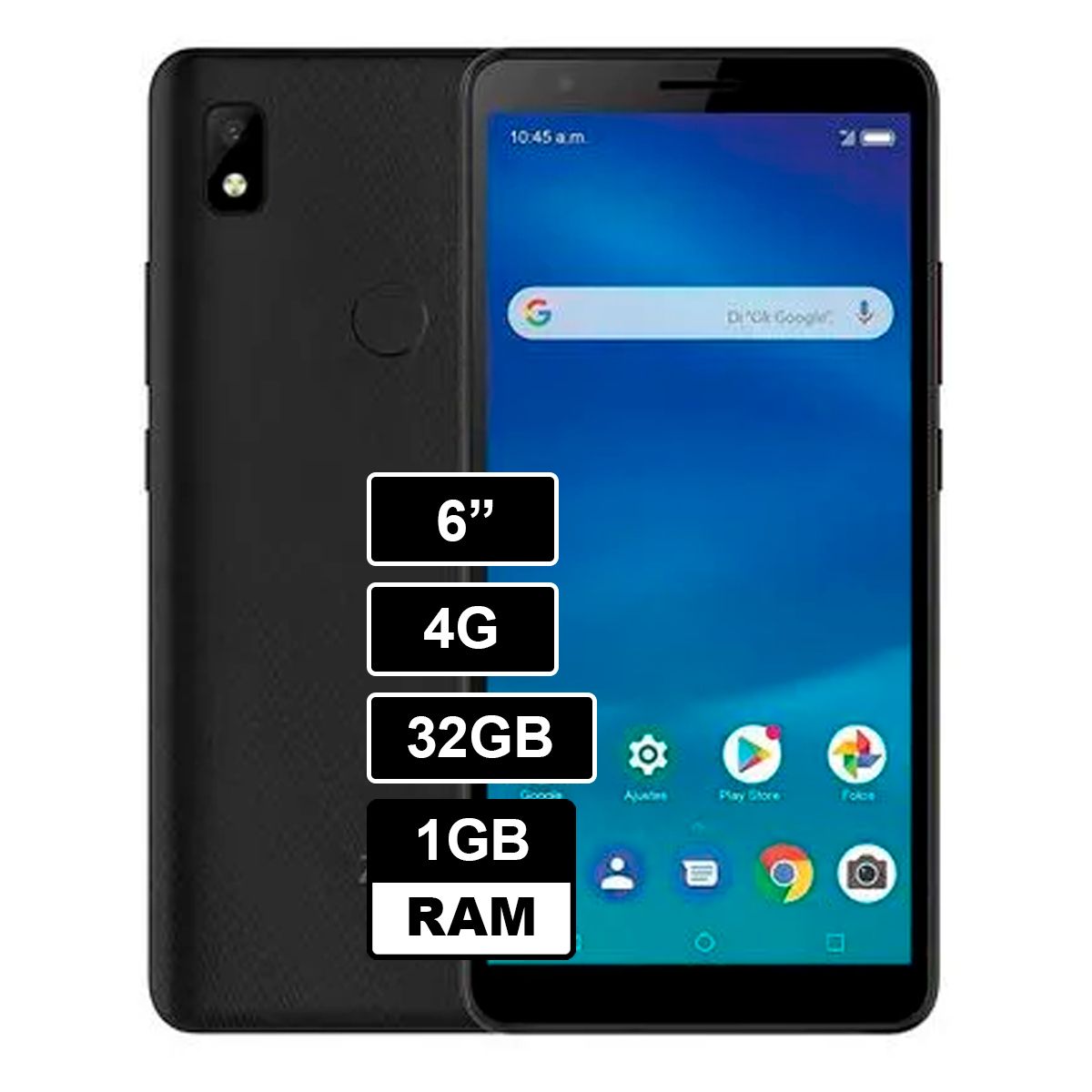 ZTE - Celular ZTE L210 32GB 1GB RAM NEGRO