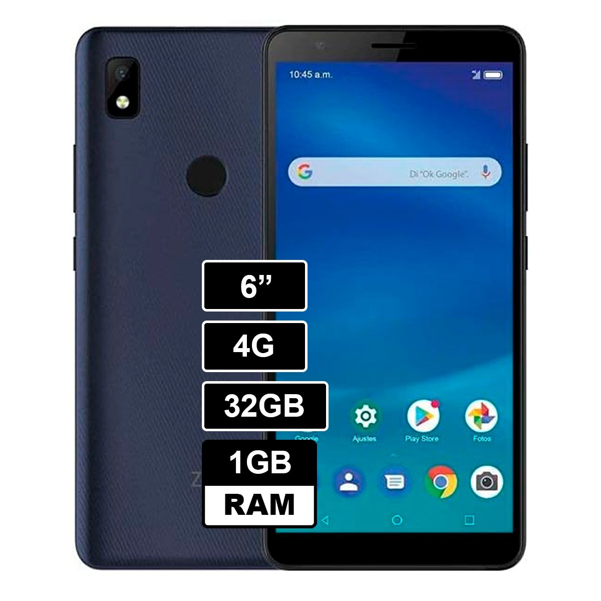 ZTE - Celular ZTE L210 32GB 1GB RAM AZUL