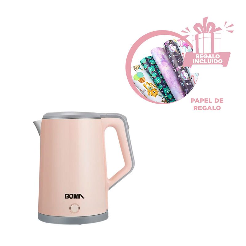GENERICO - Hervidor Moderno de 2L BM en Melon Y+Papel de Regalo