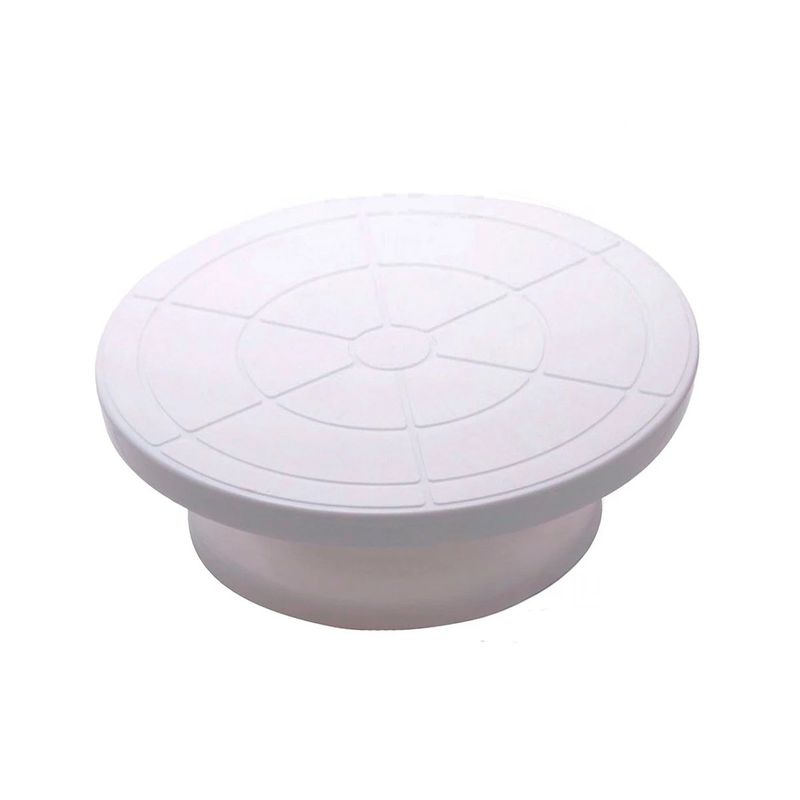 GENERICO - Base Giratoria para Decoracion de Pasteles en Blanco