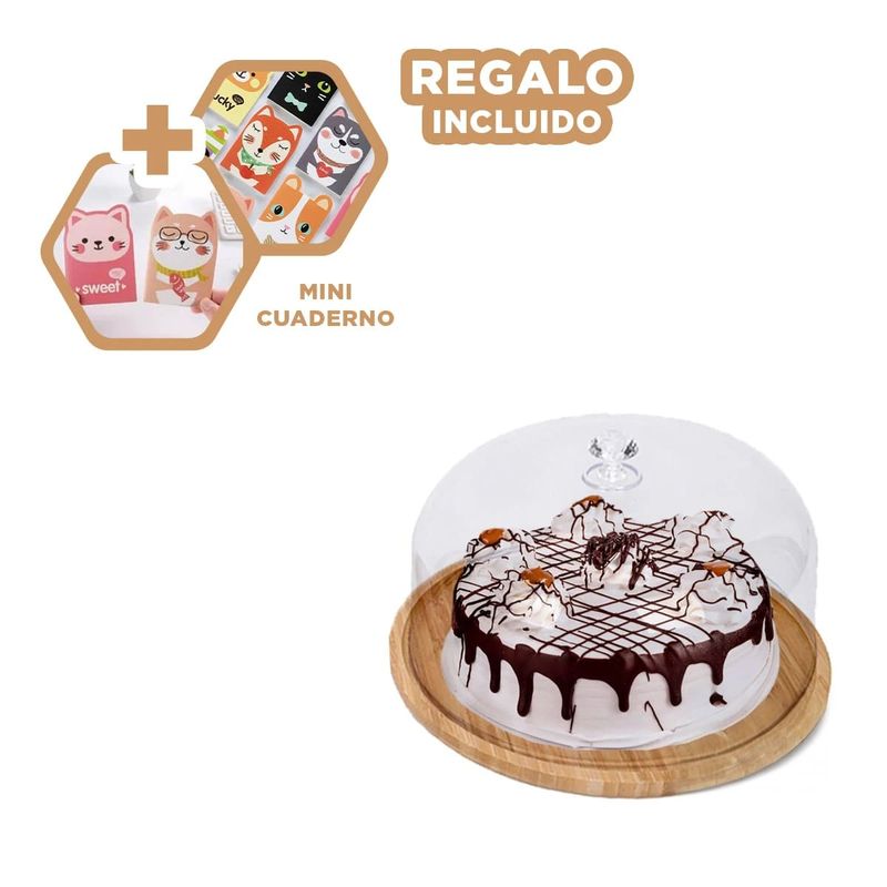 GENERICO - Soporte de Madera para Dulces 28cm Y+Regalo Agendita