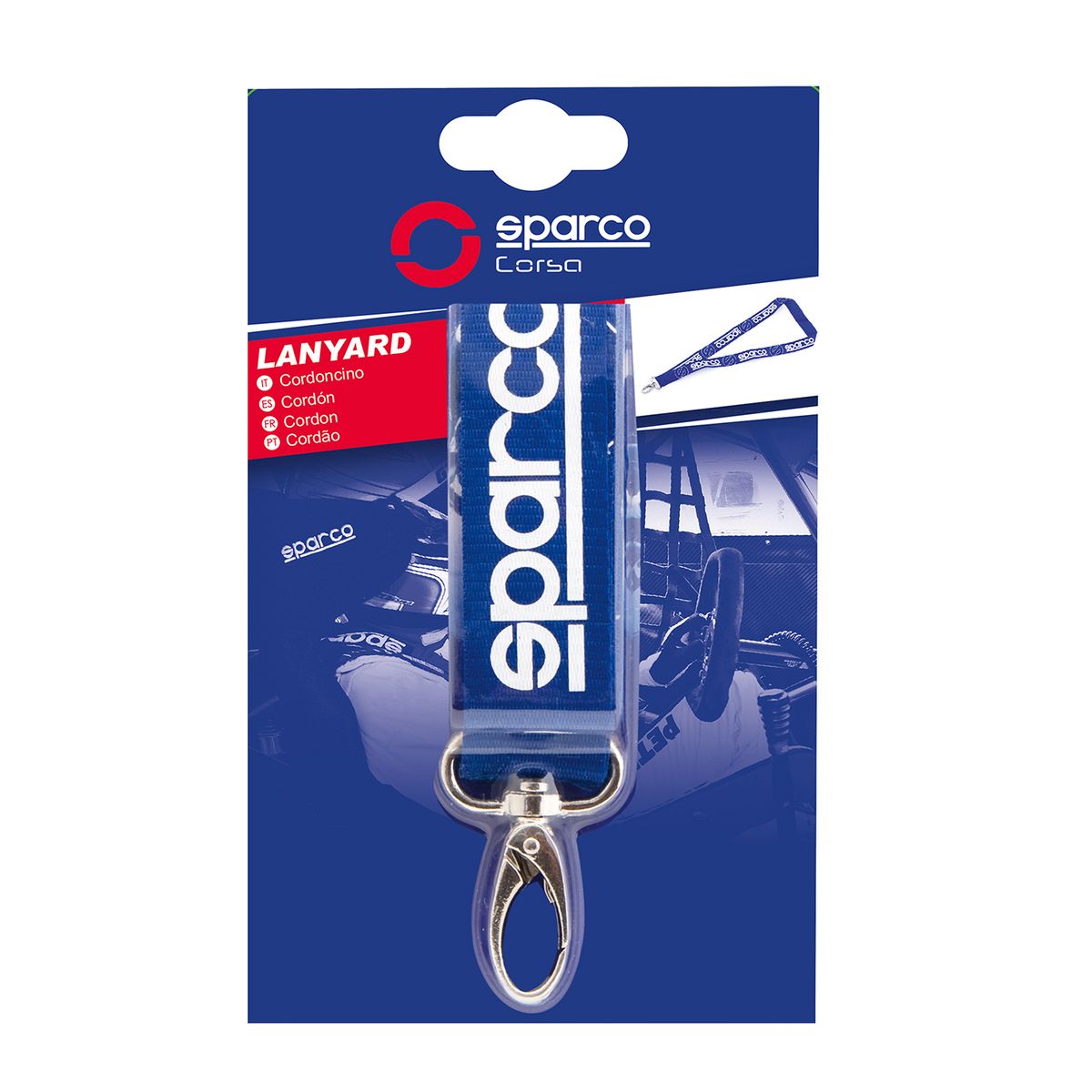 JET - Llavero Langer Sparco Corsa Azul