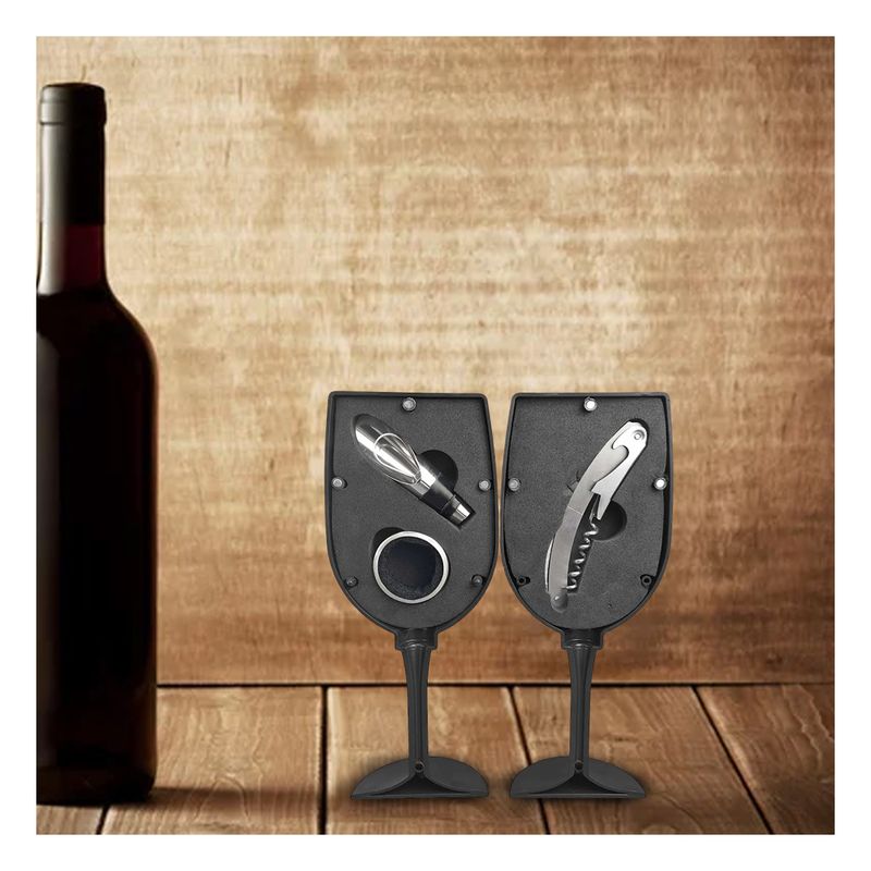 GENERICO - Pack6 Accesorio para Destapar en Negro Y+Papel de Regalo