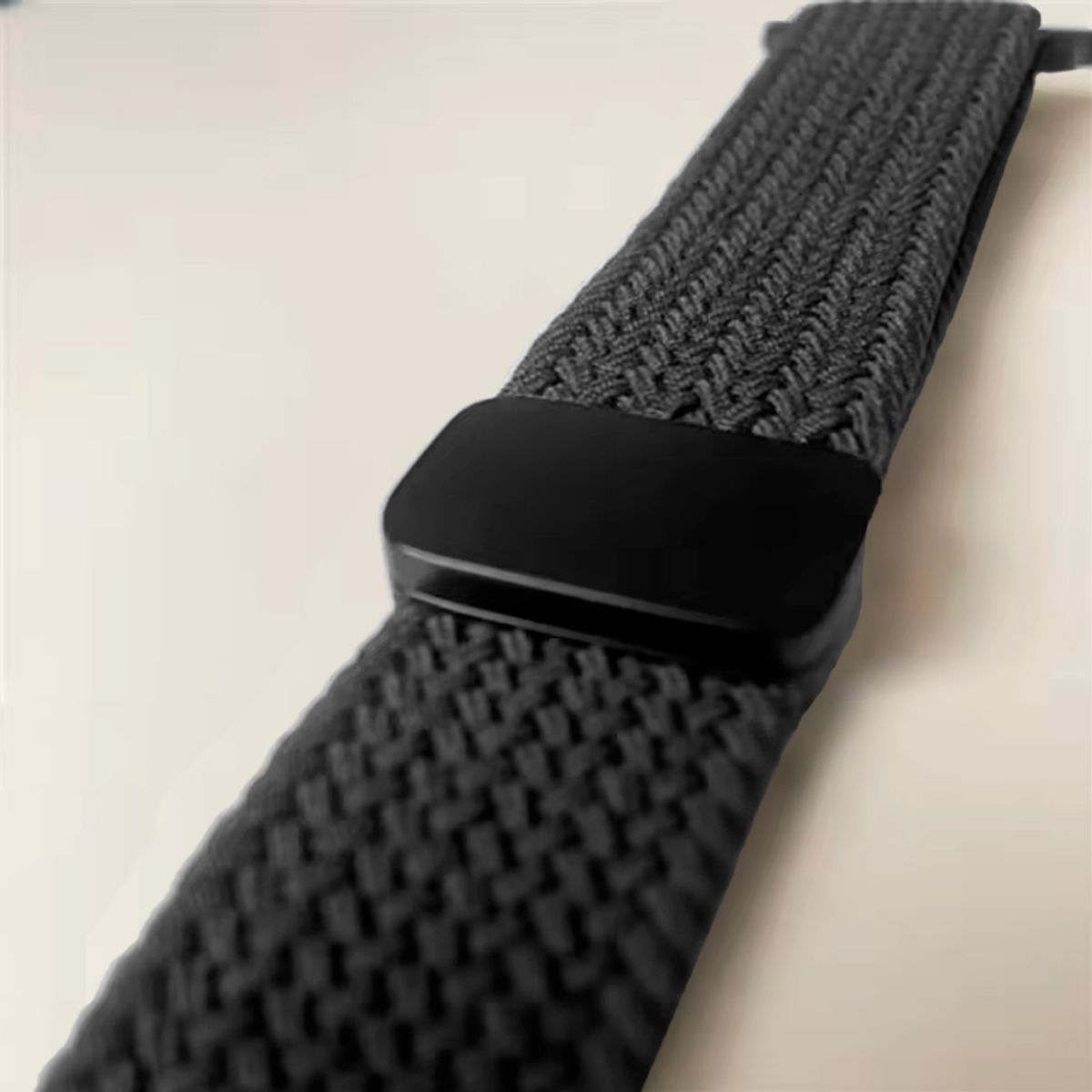 GENERICO - Correa de Nylon Trenzado 49mm para Apple Watch Ultra 2 Magnético Negro