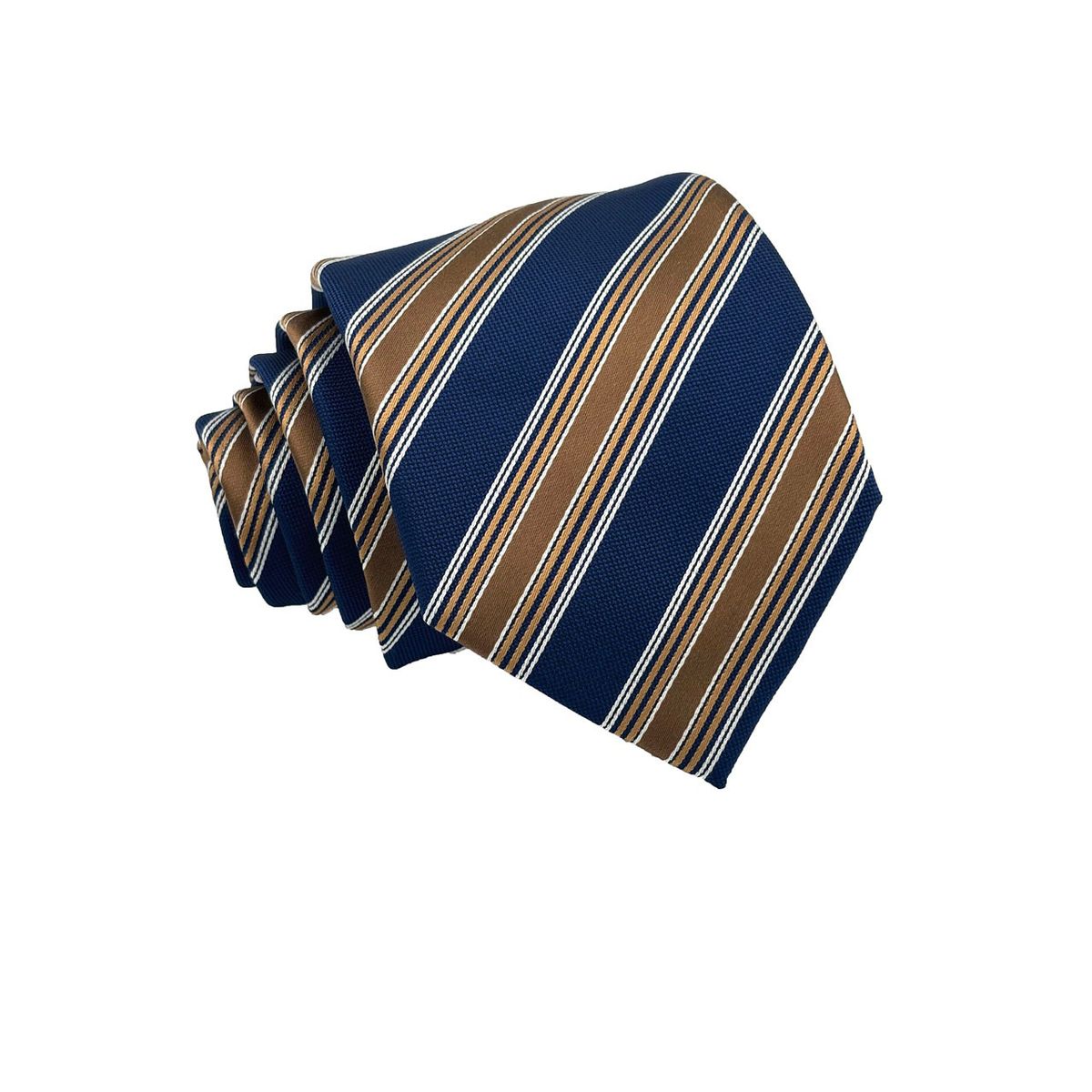 CHRISTIAN ARMAND - CORBATA REGIMENTAL NAVY AND BEIGE CHRISTIAN ARMAND