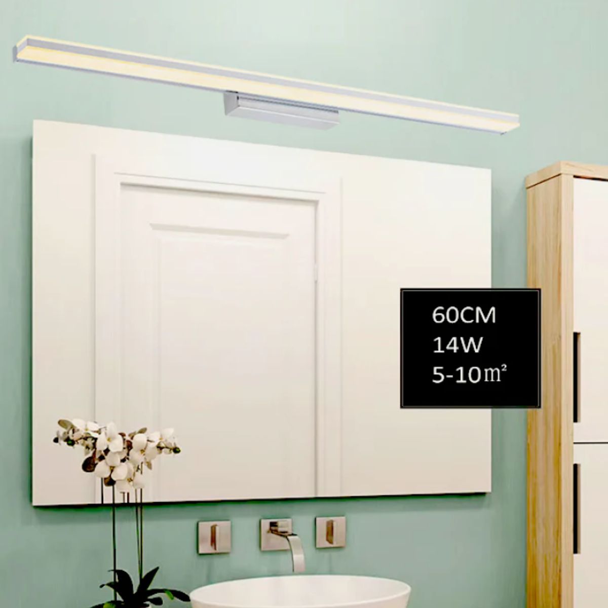 GENERICO - Aplique Lampara de Interior Silver Led